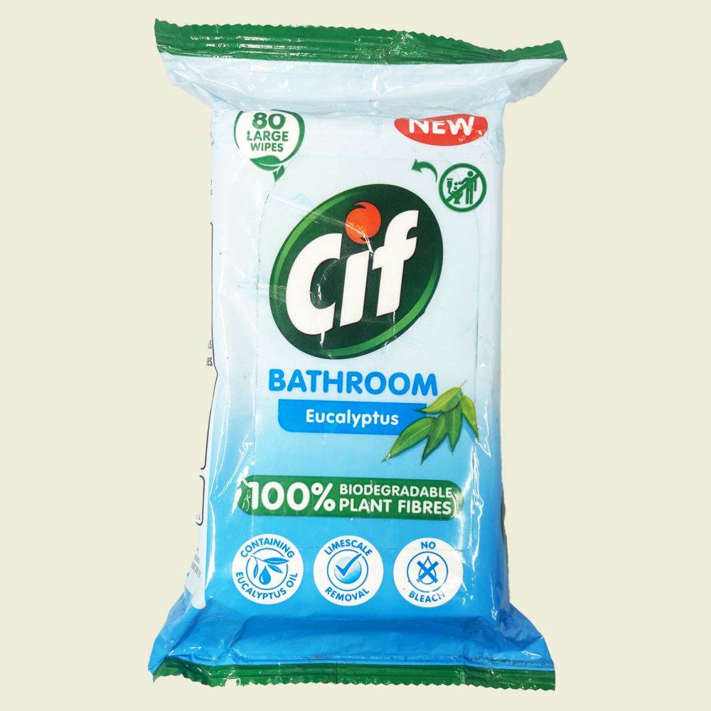 Cif Bathroom Eucalyptus Surface Cleaning Wipes Trinidad