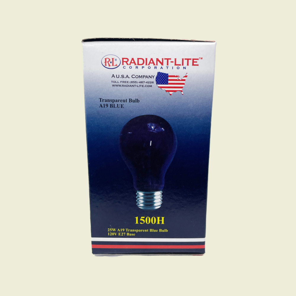 Radiant-Lite 25W Blue Transparent Bulb Trinidad