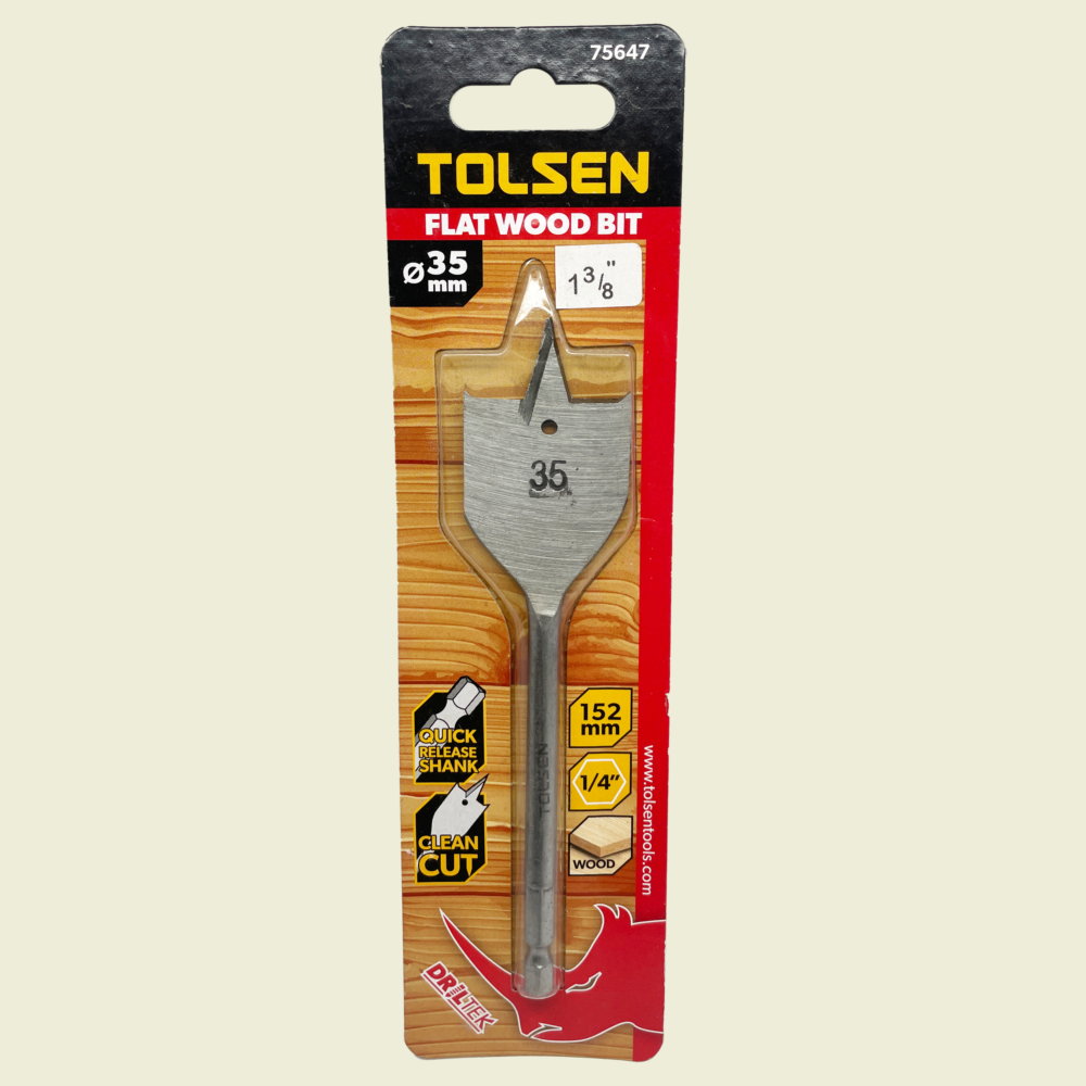 Tolsen 1⅜" Spade Drill Bit Trinidad