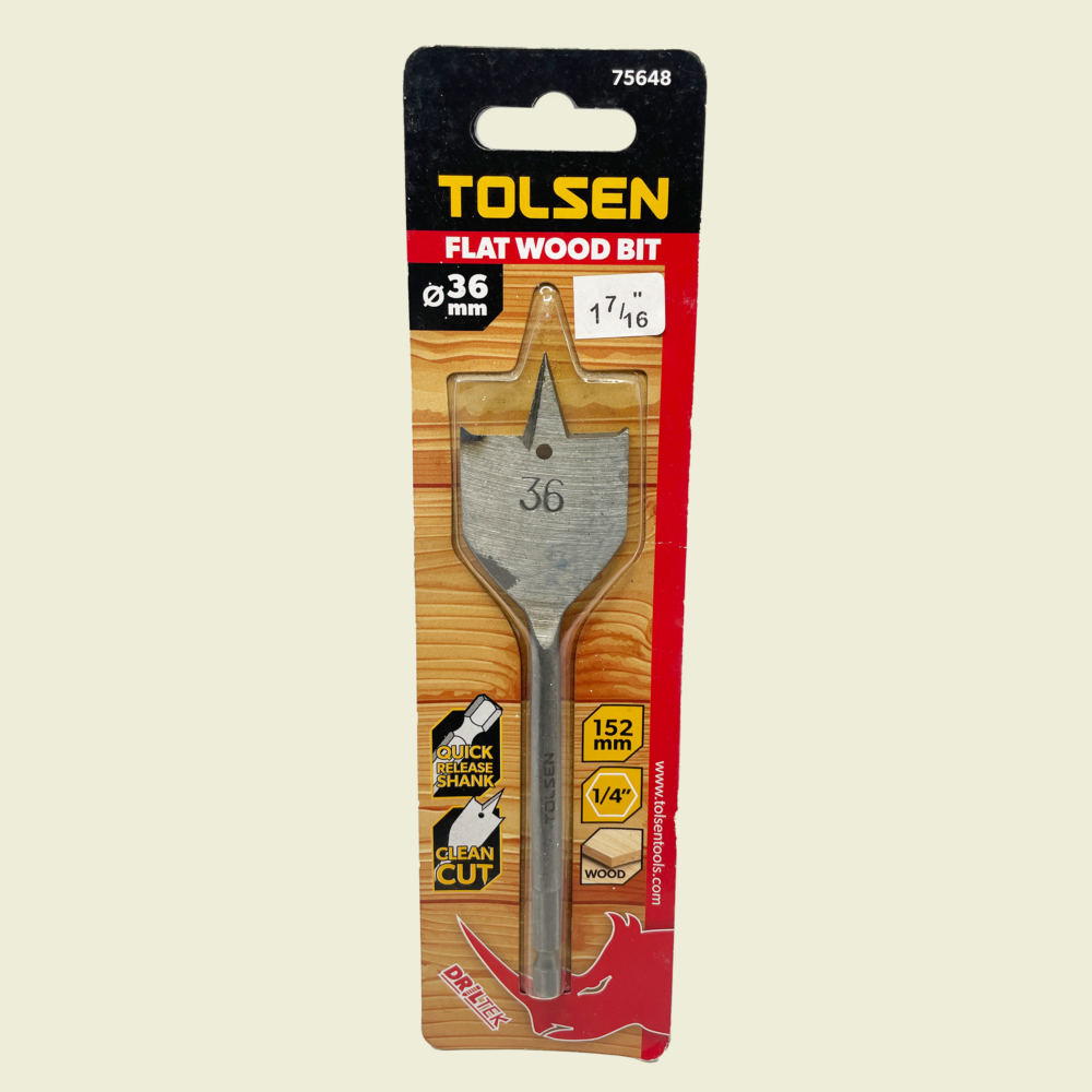 Tolsen 1⁷⁄₁₆" Spade Drill Bit Trinidad