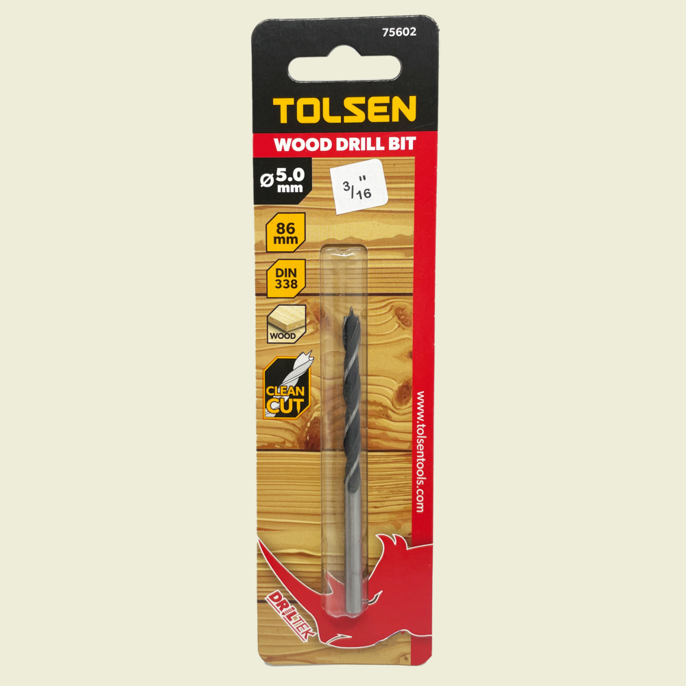 Tolsen ³⁄₁₆" Wood Drill Bit Trinidad