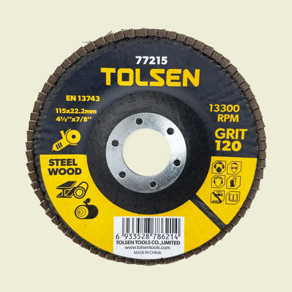 Tolsen 120 Grit Flap Disc Trinidad