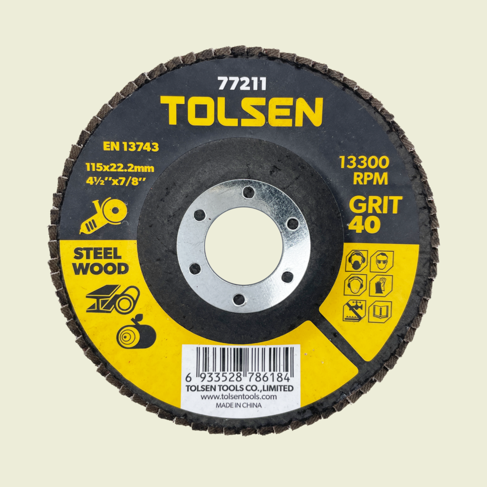 Tolsen 40 Grit Flap Disc Trinidad