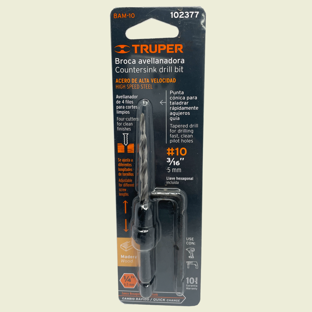 Truper ³⁄₁₆" Countersink Drill Bit Trinidad