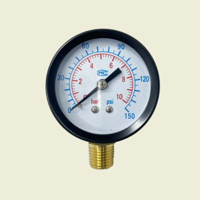 Aqua Blue ¼" Pump Pressure Gauge Trinidad