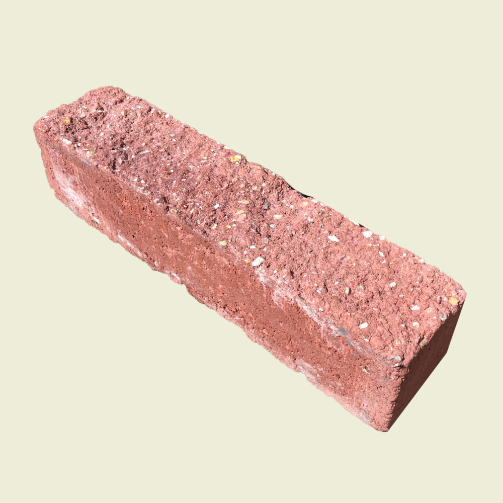 California Split Decorative Face Block - Red Trinidad