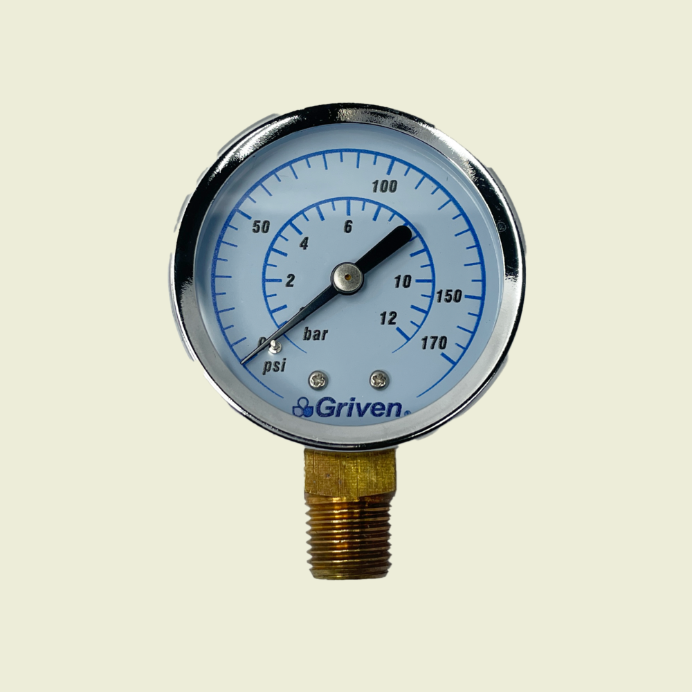 Griven ¼" Pump Pressure Gauge Trinidad