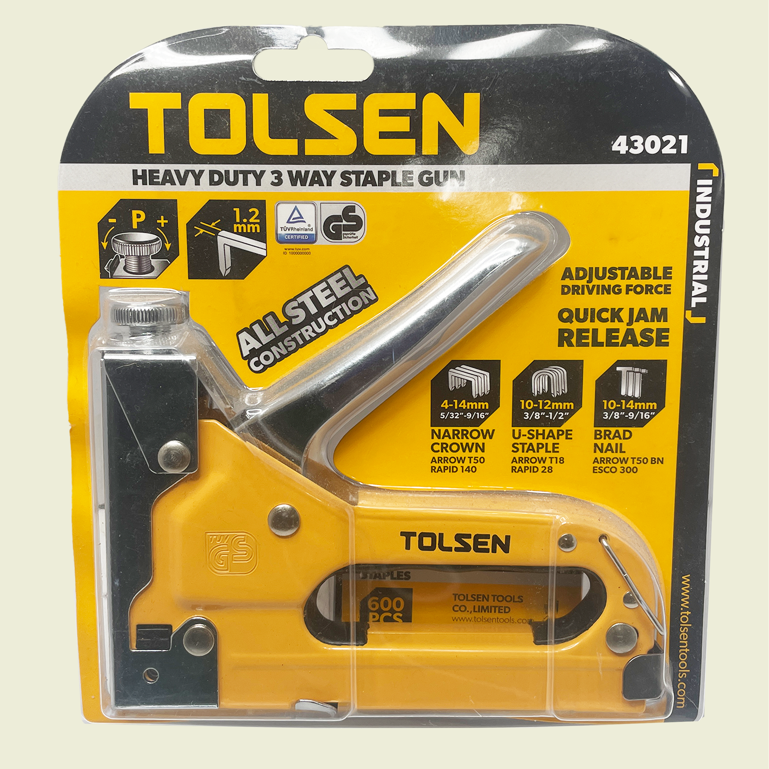 Tolsen Heavy Duty 3-Way Staple Gun Trinidad