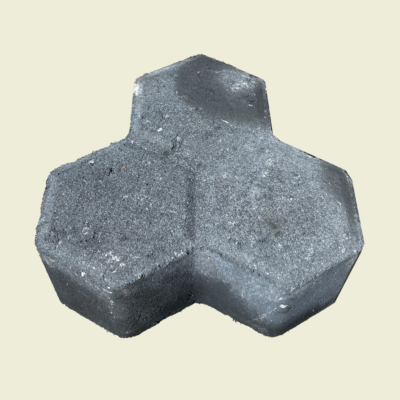 Tri-Hex Paver 80mm Black Trinidad