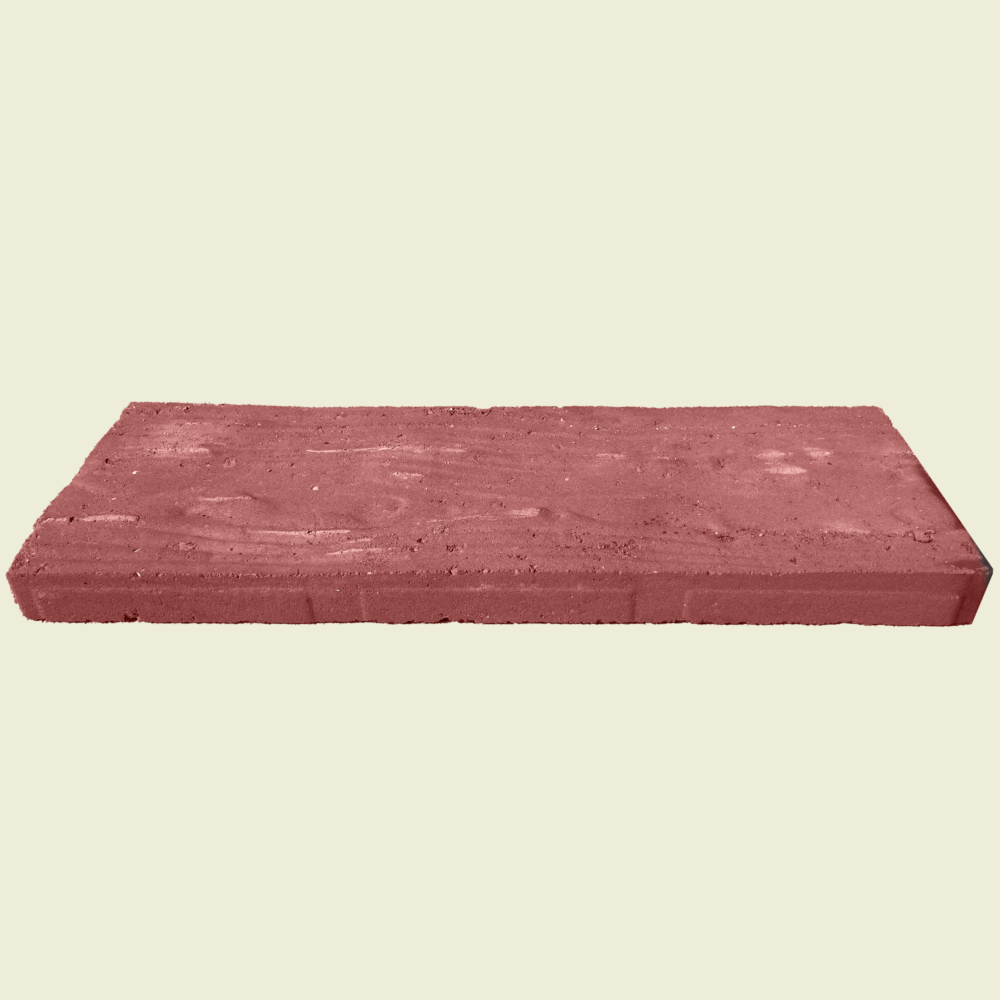 Woodgrain Paver 8" x 24" Baked Terracotta Trinidad