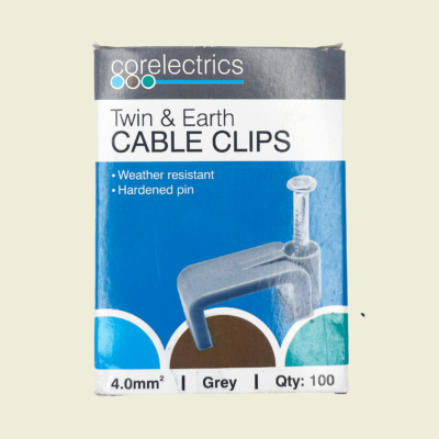 Corelectrics 4.0mm Twin & Earth Cable Clips Trinidad