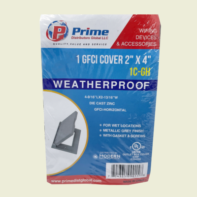 Prime 2" x 4" Weatherproof GFCI Cover Trinidad