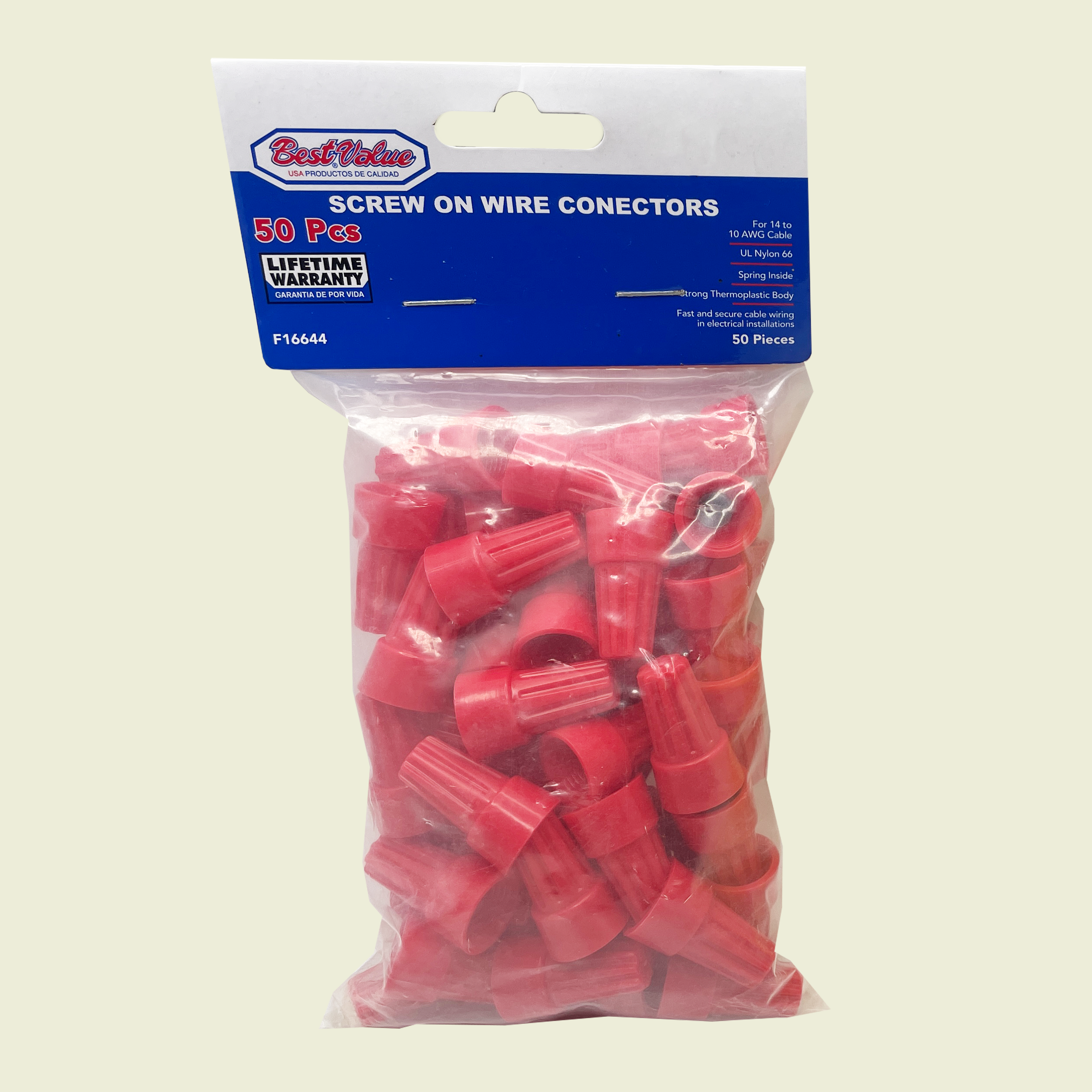 Best Value Red Wire Connectors 50Pcs Trinidad