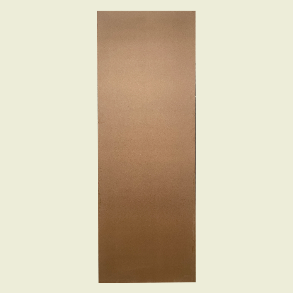 28" x 80" Brown HDF Flush Door Trinidad