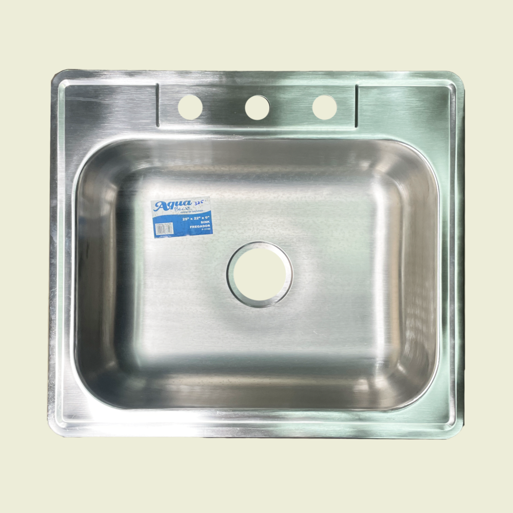 Aqua-Plus Single Basin Stainless Steel Sink Trinidad