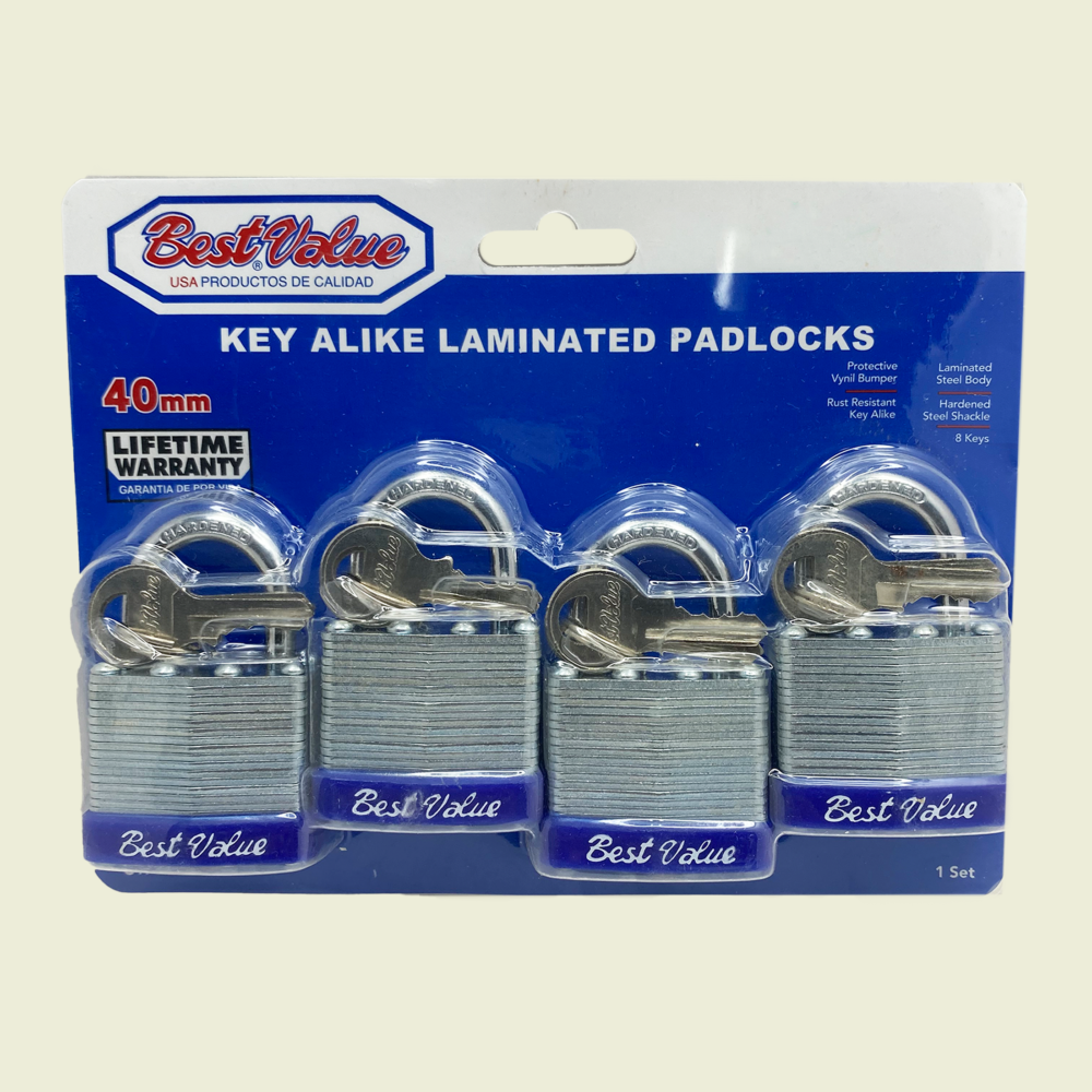 Best Value 40mm Keyed Alike Laminated Padlocks Trinidad