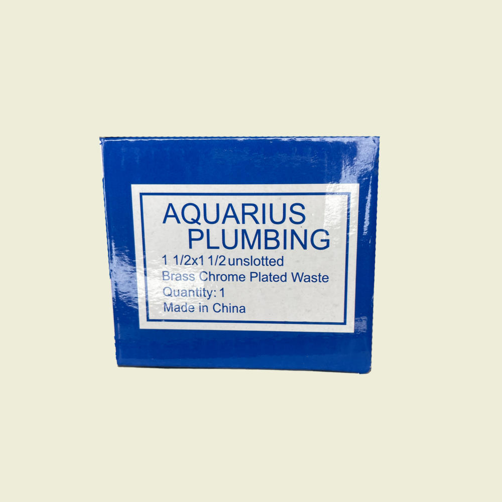 Aquarius Plumbing Unslotted Waste 1½" x 1½" Trinidad