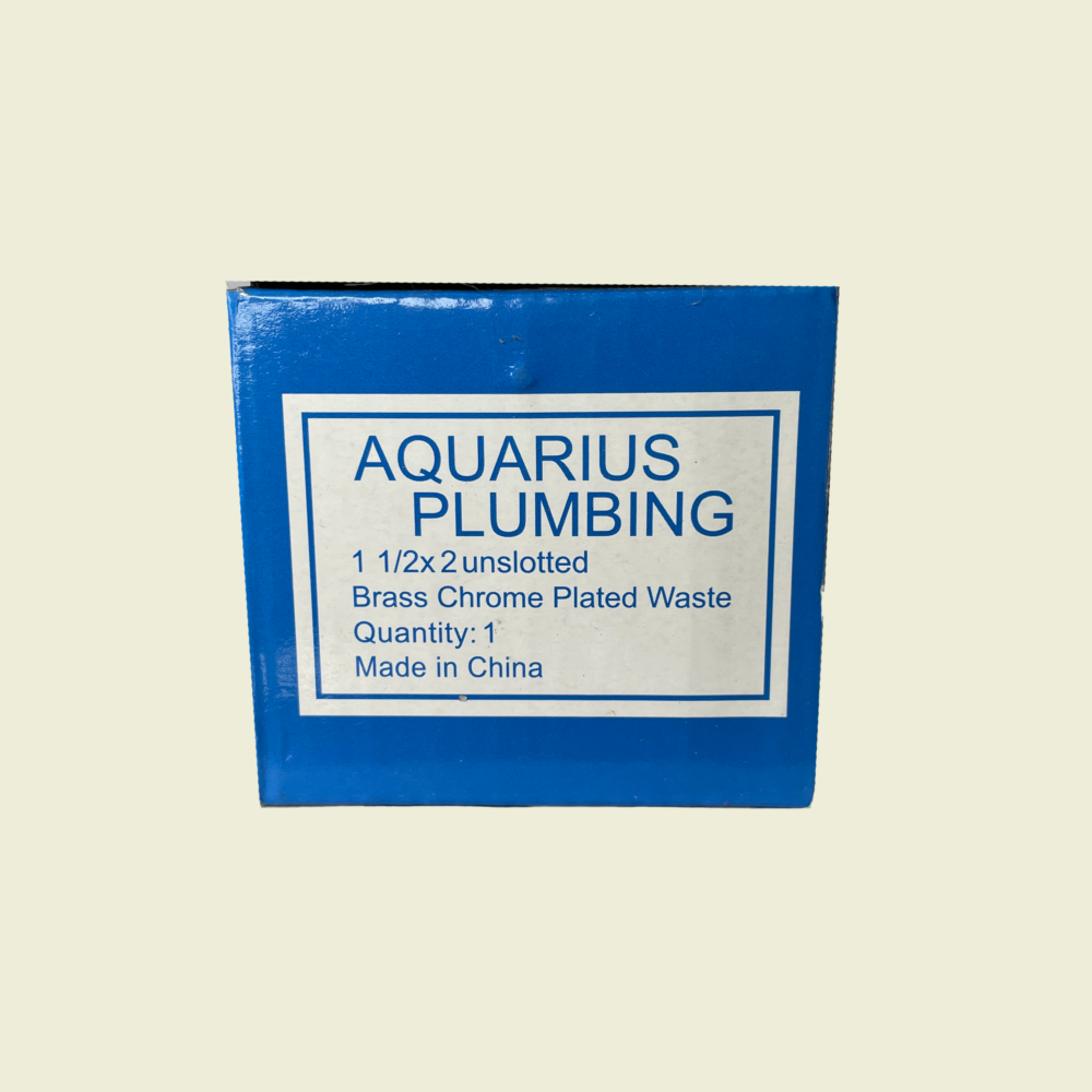 Aquarius Plumbing Unslotted Waste 1½" x 2" Trinidad