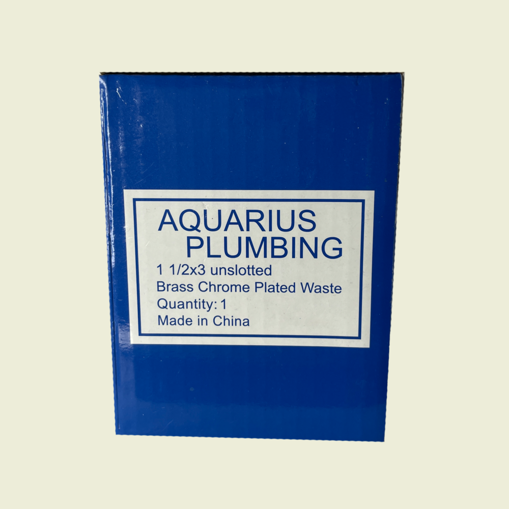 Aquarius Plumbing Unslotted Waste 1½" x 3" Trinidad