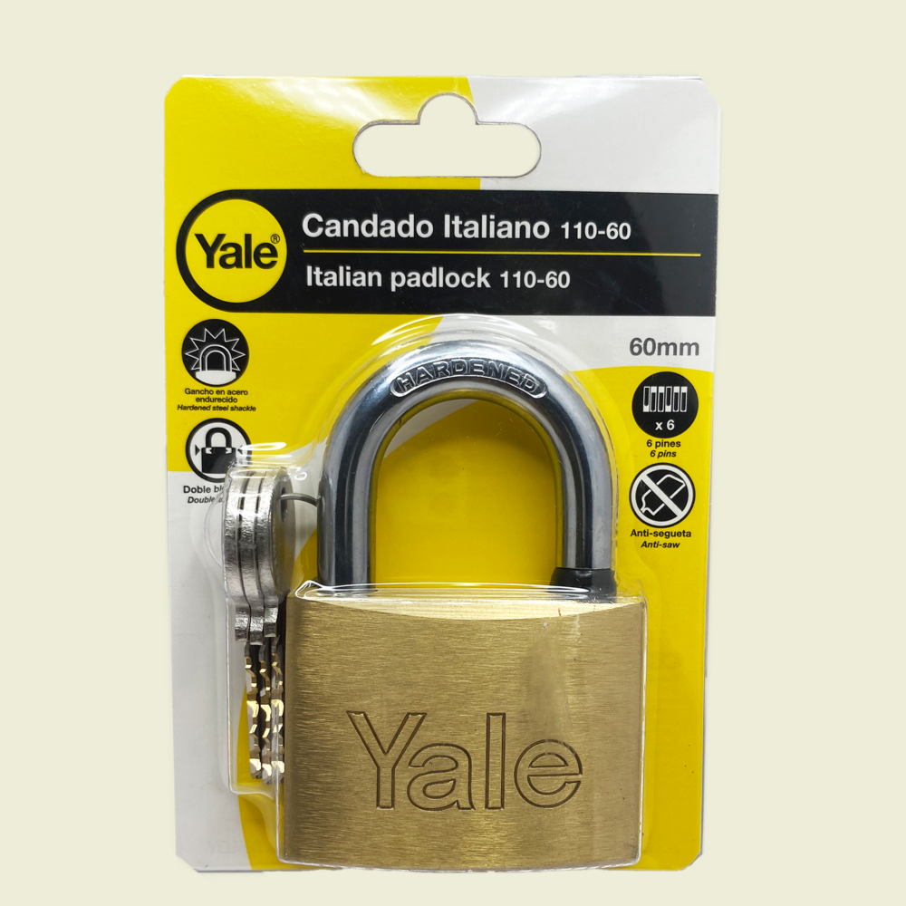 Yale 60mm Brass Padlock Trinidad