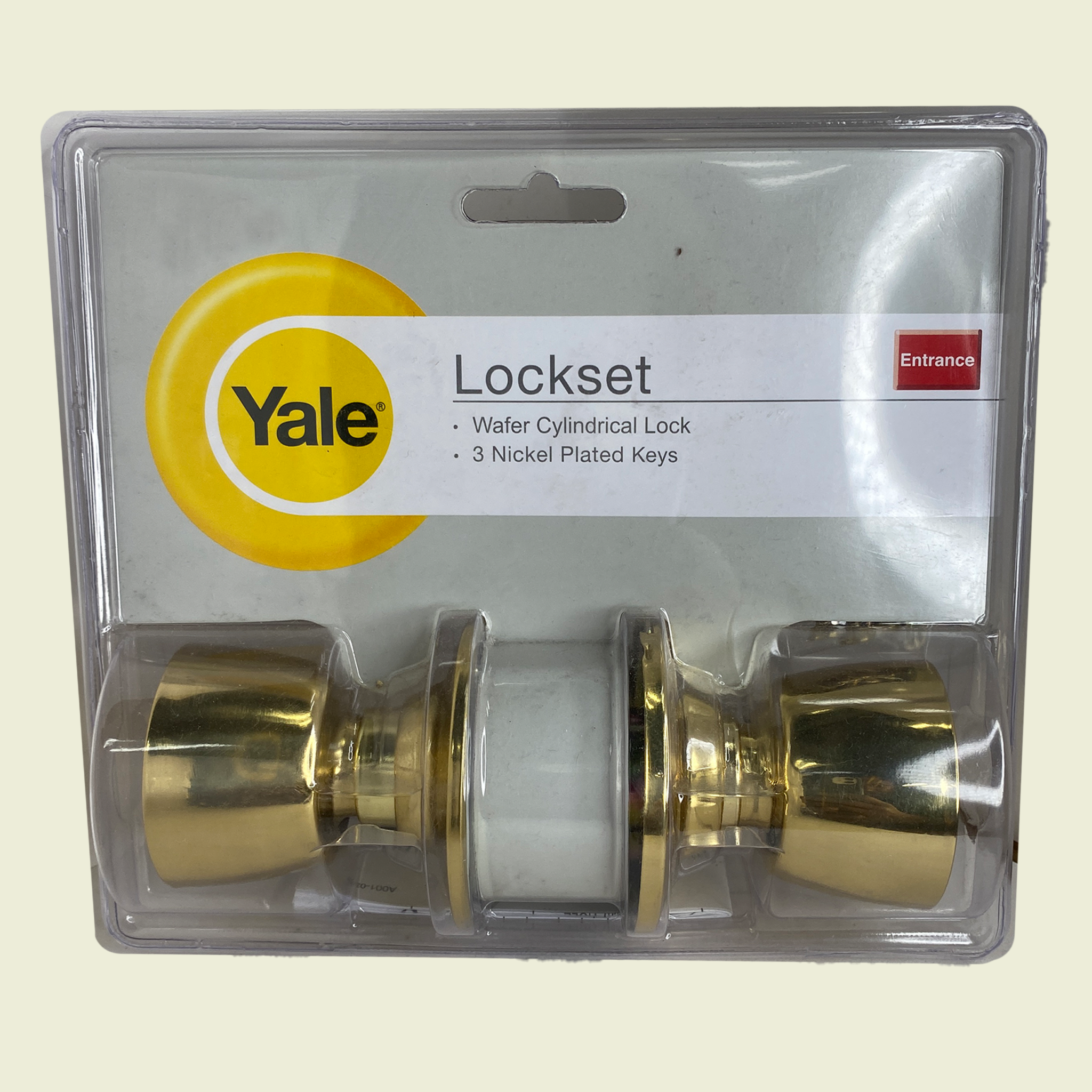 Yale Silver Knob Entrance Lock • Samaroo's Materials & General LTD
