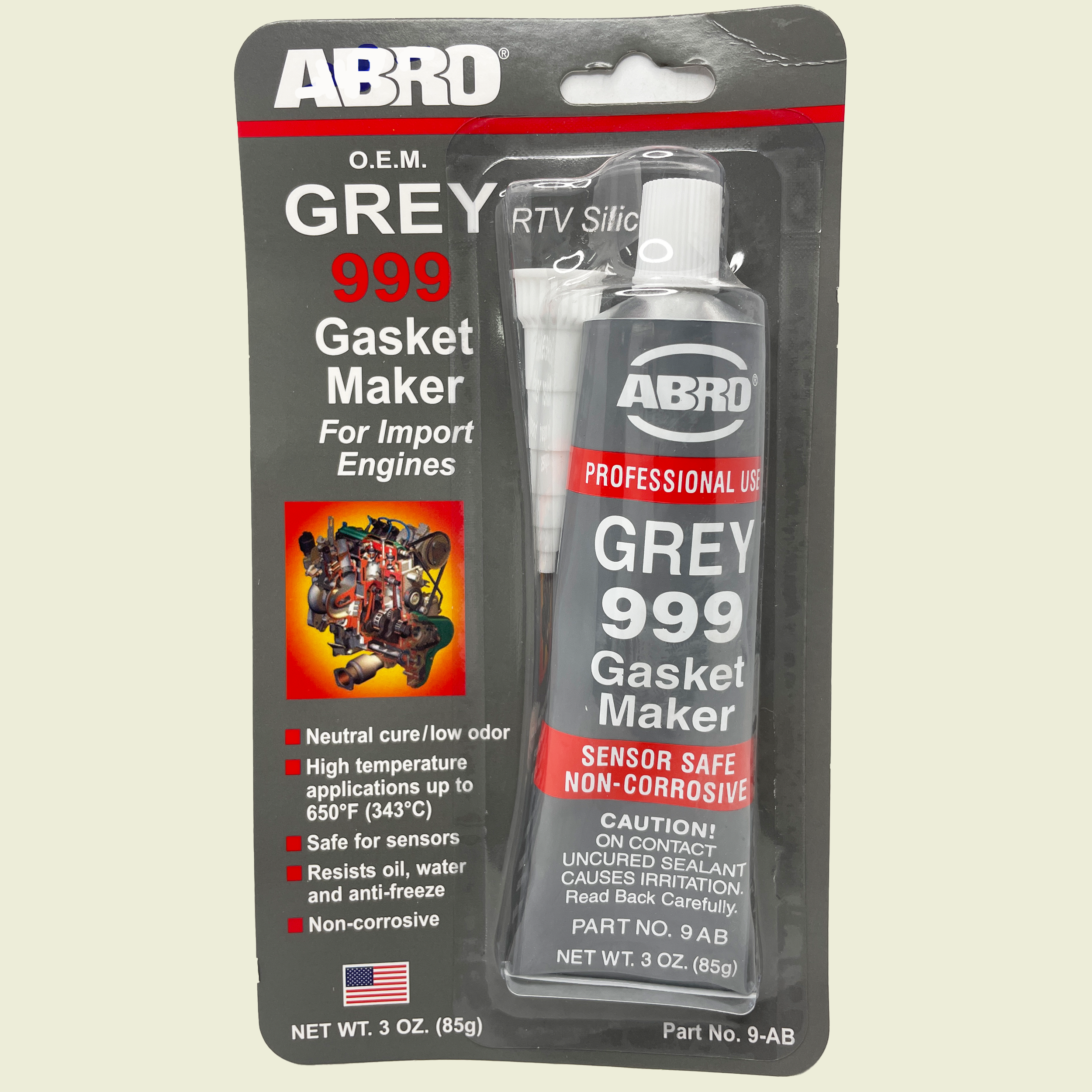 Abro Grey 999 Gasket Maker 3oz Trinidad