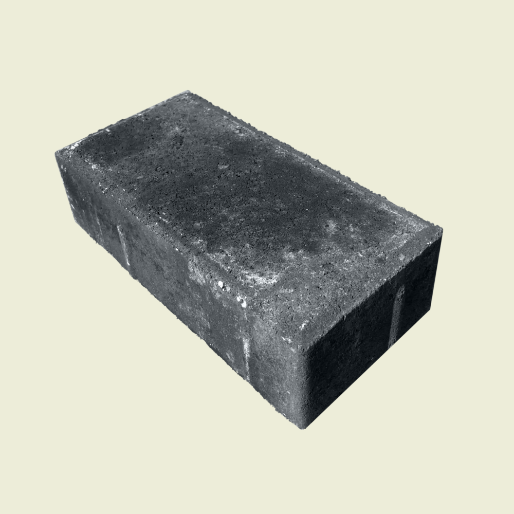 Brick Paver 8" x 4" Black Trinidad