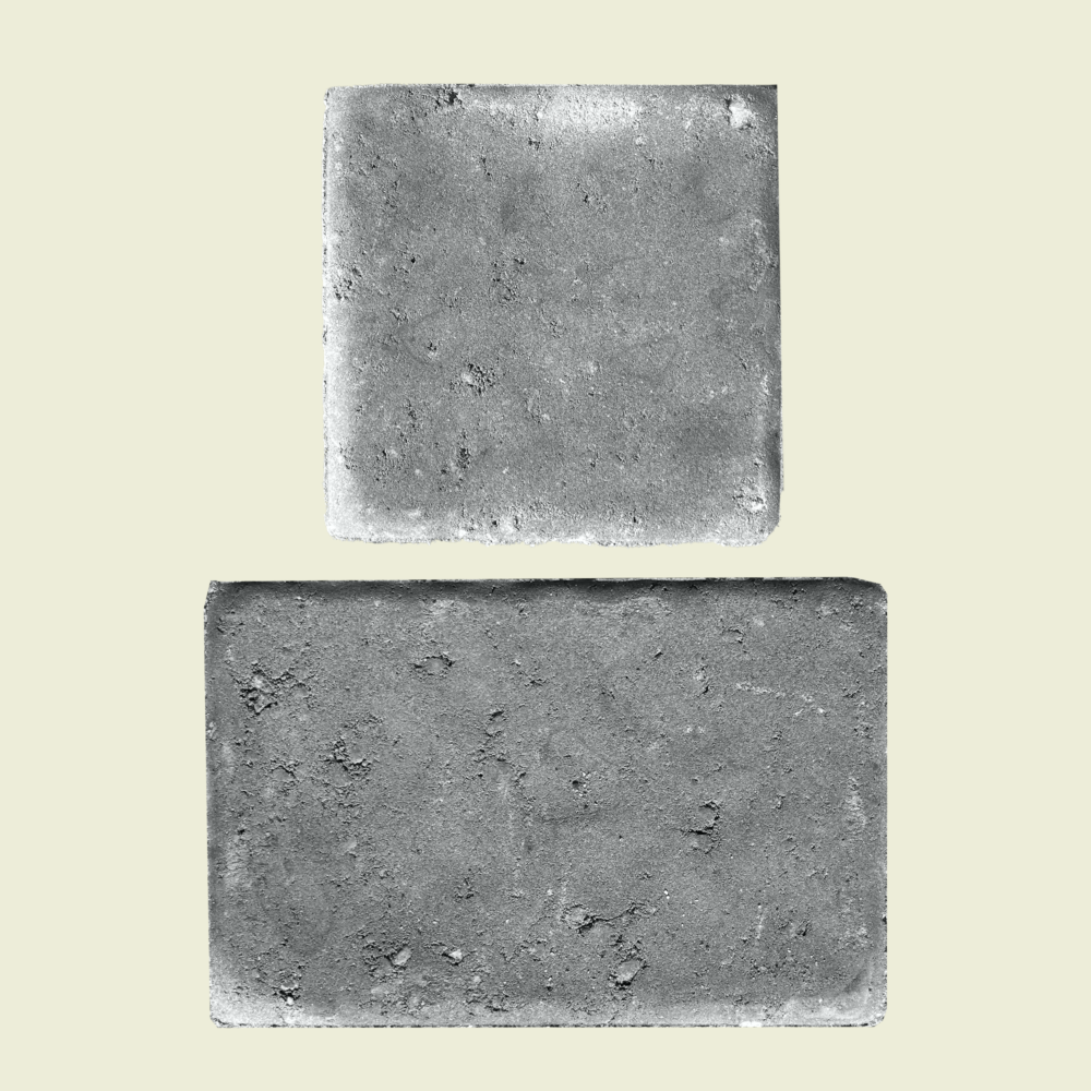 Duo Paver 9" x 6" / 6" x 6" Grey Trinidad