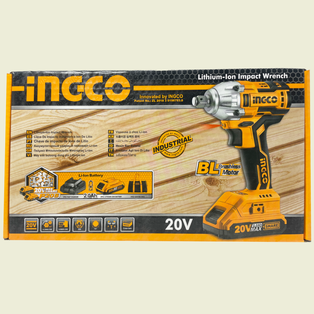 Ingco 20v Lithium-Ion Impact Wrench Trinidad