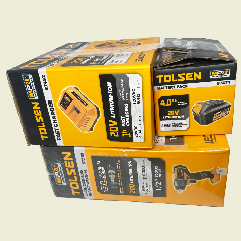 Tolsen 20V Li-Ion Cordless Impact Wrench Trinidad