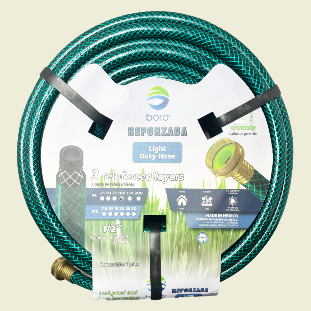 Boro Light Duty Garden Hose 1/2" x 100ft Trinidad