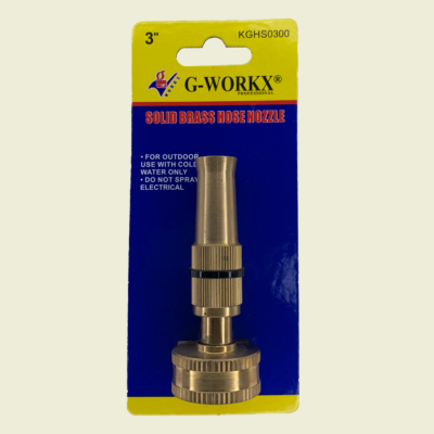 G-WORKX Professional Solid Brass Hose Nozzle KGHS0300 Trinidad