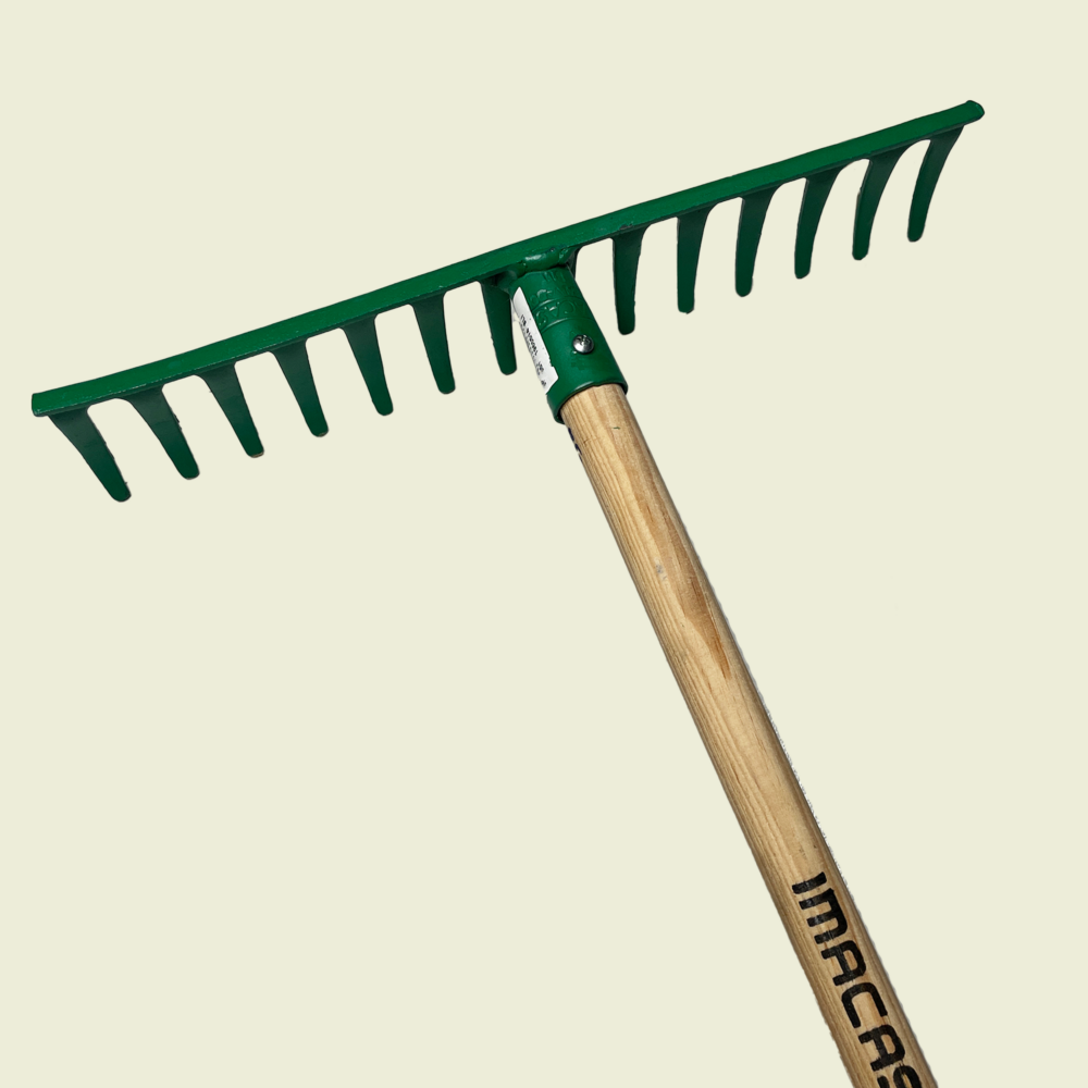 Imacasa 13-1/2" Rake With 48" Handle Trinidad