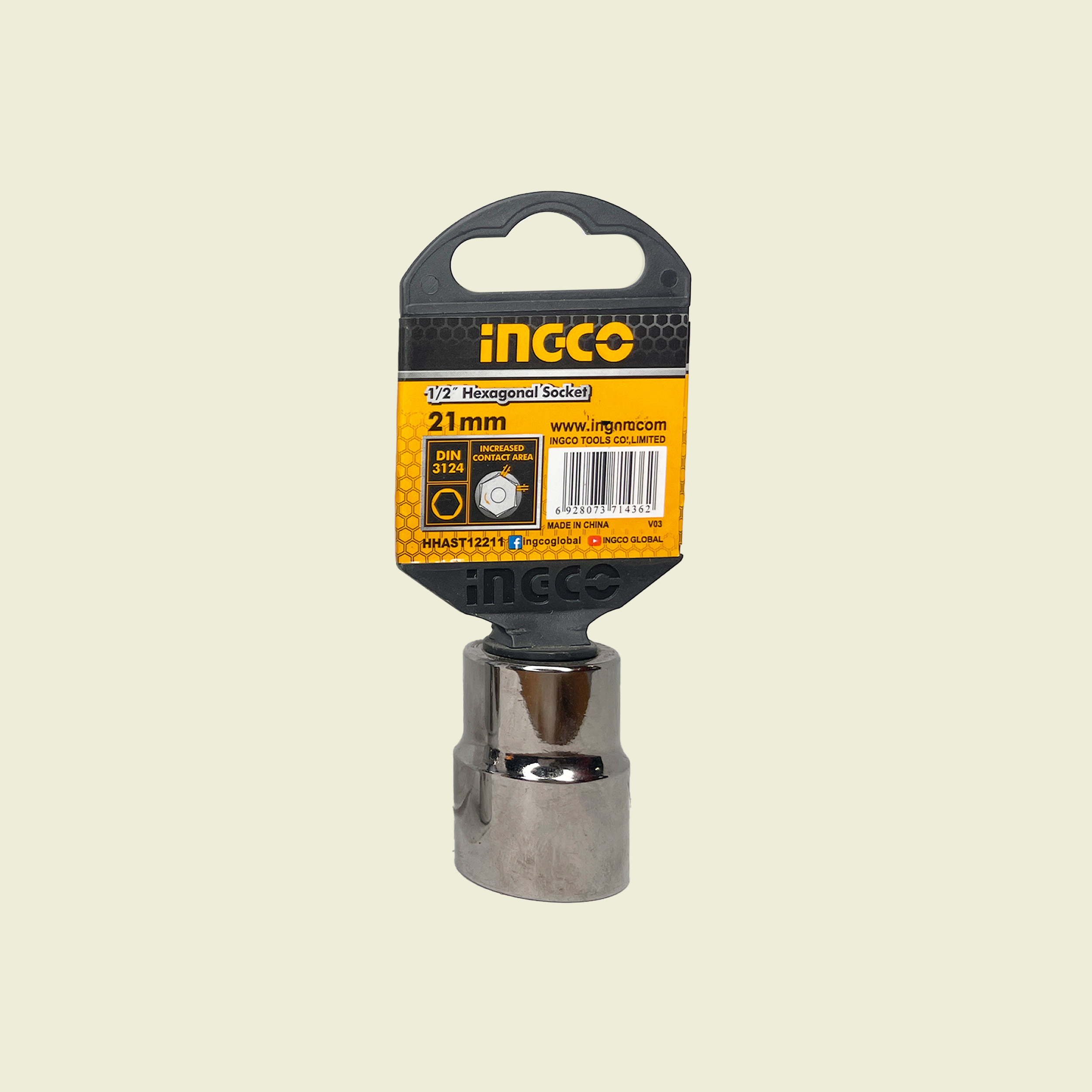 Ingco 1/2" x 21mm Socket Trinidad