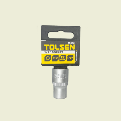 Tolsen 1/2" Drive 12mm Socket Trinidad