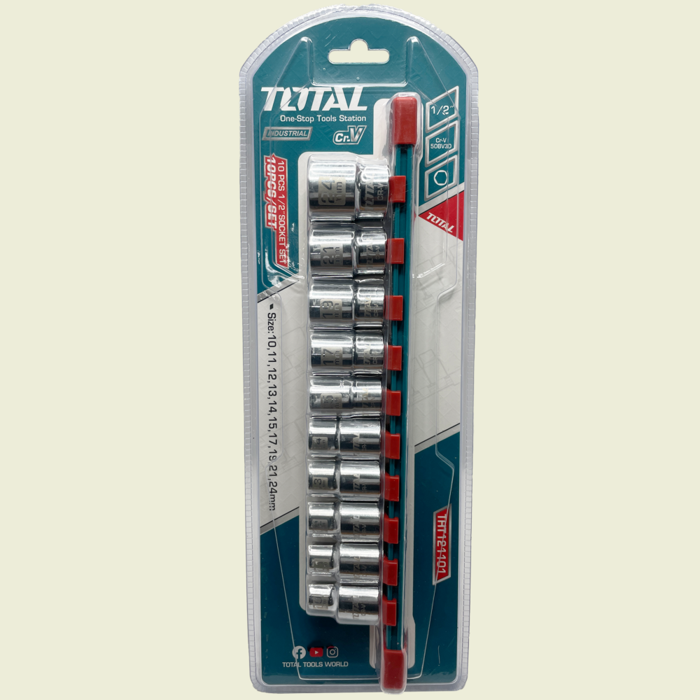 Total 10Pcs ½" Socket Set Trinidad