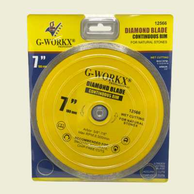 G-WORKX 7" Continuous Rim Diamond Blade Trinidad