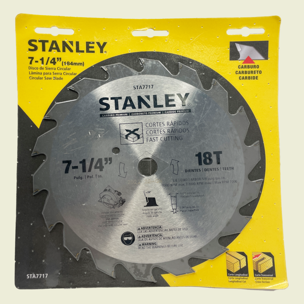 Stanley 7¼" Saw Blade 18T Trinidad