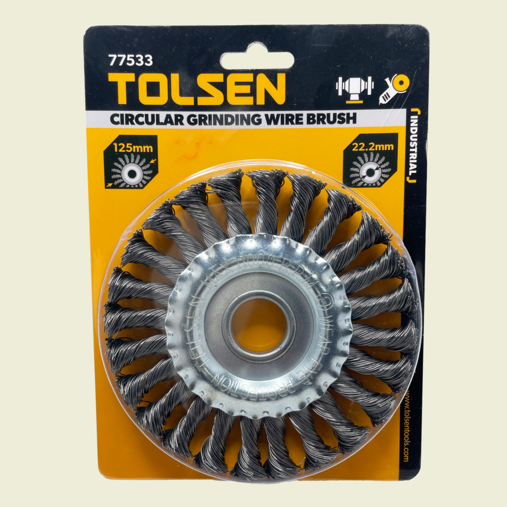 Tolsen 125mm Circular Grinding Wire Brush Trinidad