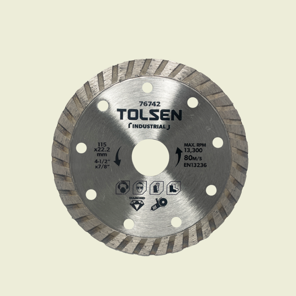 Tolsen 4-1/2" Industrial Diamond Cutting Disc Trinidad