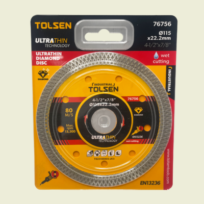 Tolsen 4½" Ultrathin Diamond Disc Trinidad