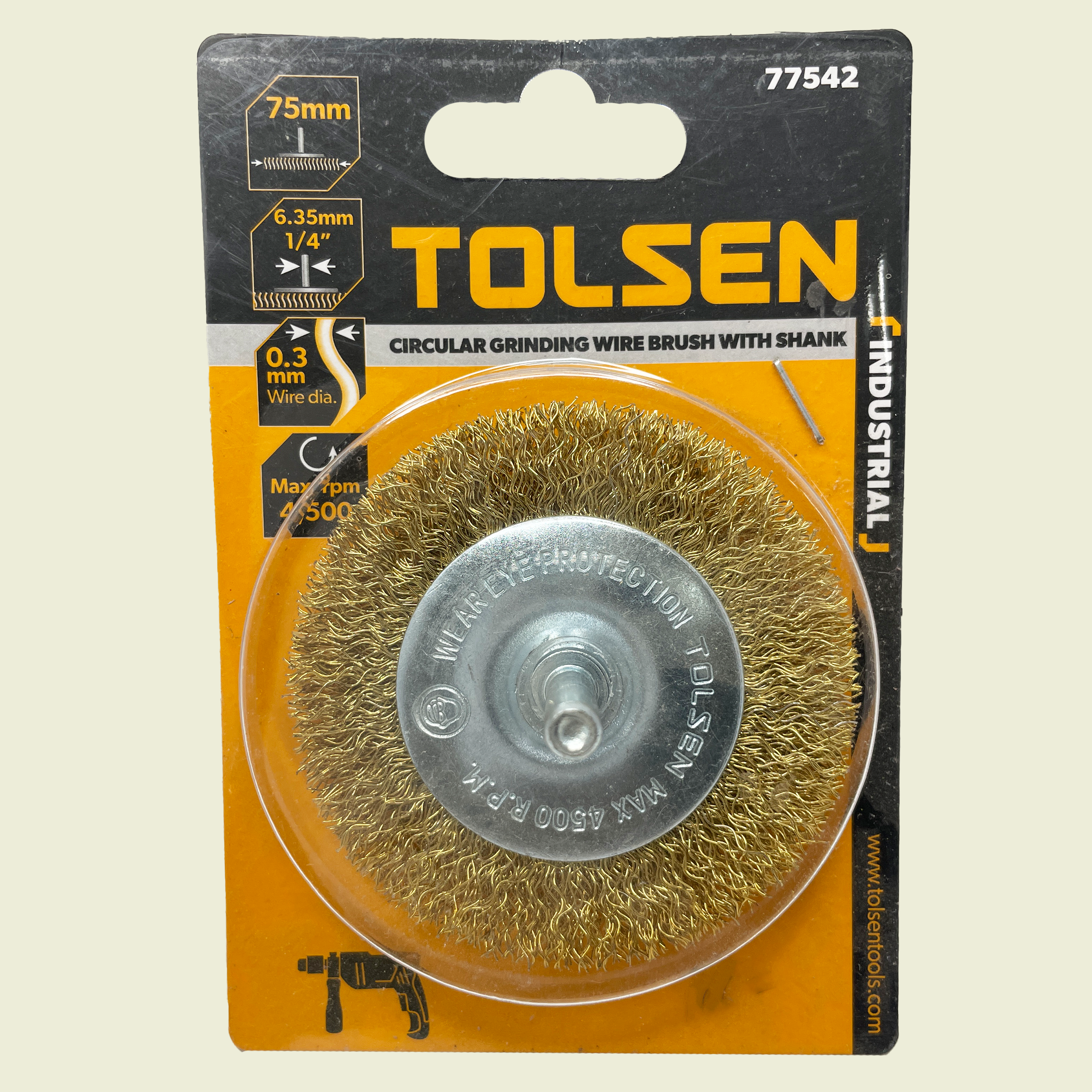 Tolsen 75mm Circular Wire Brush Trinidad