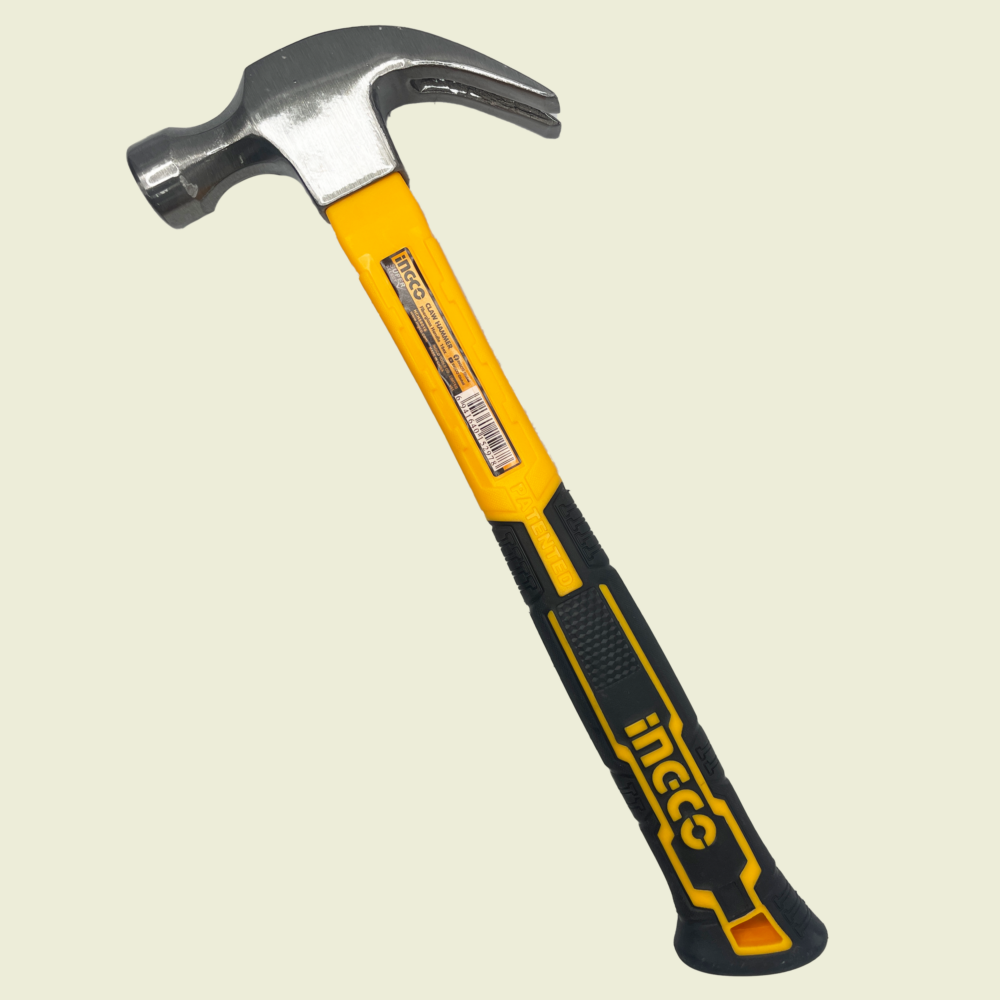 INGCO 16oz Fiberglass Handle Claw Hammer