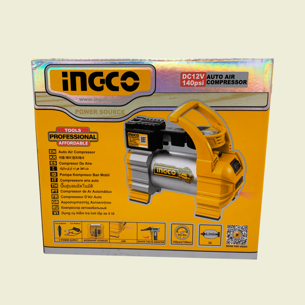 Ingco 12V Auto Air Compressor Trinidad