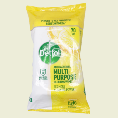 Dettol Antibacterial Multi-Purpose Cleaning Wipes - 70 Count Trinidad