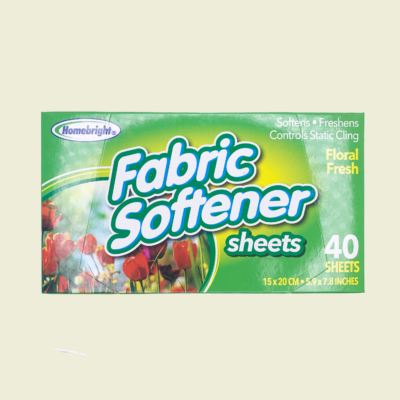 Homebright Fabric Softener Sheets - Floral Fresh 40 Count Trinidad