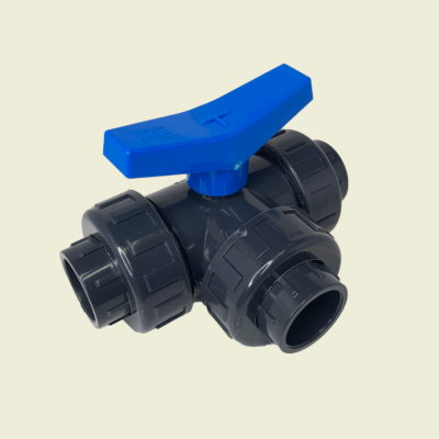PVC 3-Way Union Ball Valve 1" Trinidad