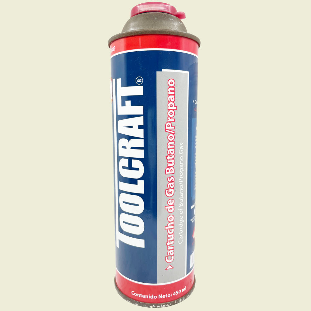 ToolCraft Butane Gas Cartridge 450ml Trinidad