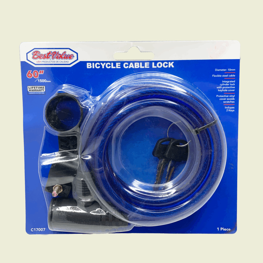 Best Value 60" Bicycle Cable Lock Trinidad