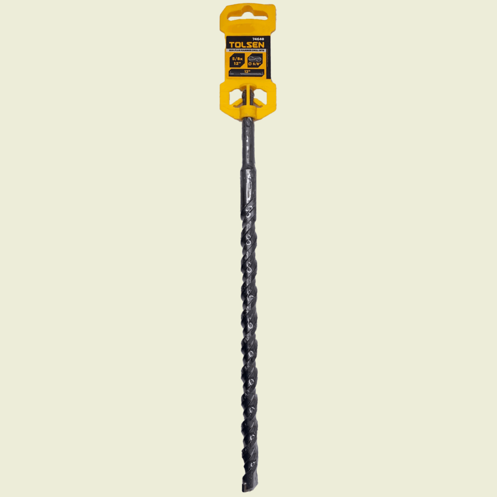 Tolsen 5/8" x 12" SDS-Plus Hammer Drill Bit Trinidad